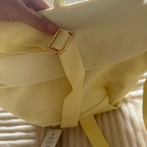 Year of Ours Pale yellow Backpack with Dual Front Pockets - Picture 4 of 4